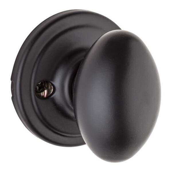 Laurel Knob Interior Single Cylinder Handleset Trim, Iron Black
